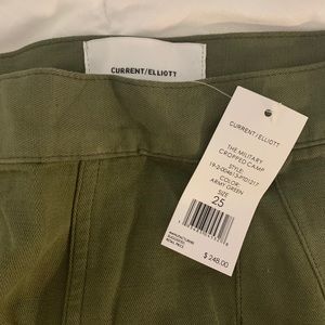Current/Elliot pant in “The Military Cropped Camp”